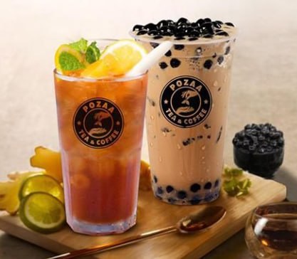 2 cups of milk tea