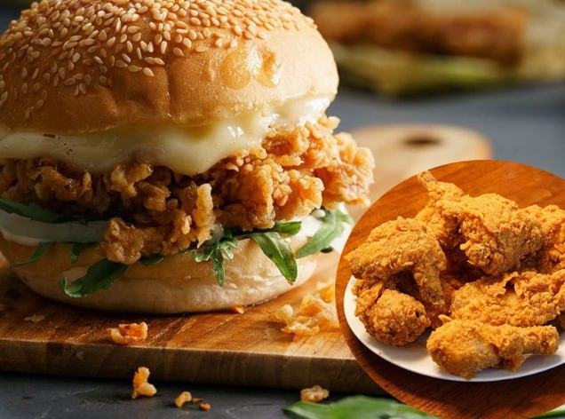 Hamburger and Chicken Wings Set
