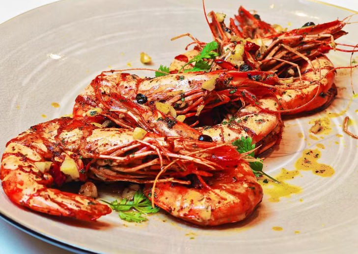 Grilled Prawn Set